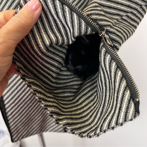 Chico’s Womens Diagonal Jacquard Striped Lise Jacket - Picture 7 of 9